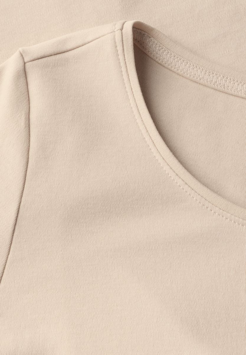 T-Shirt in Unifarbe