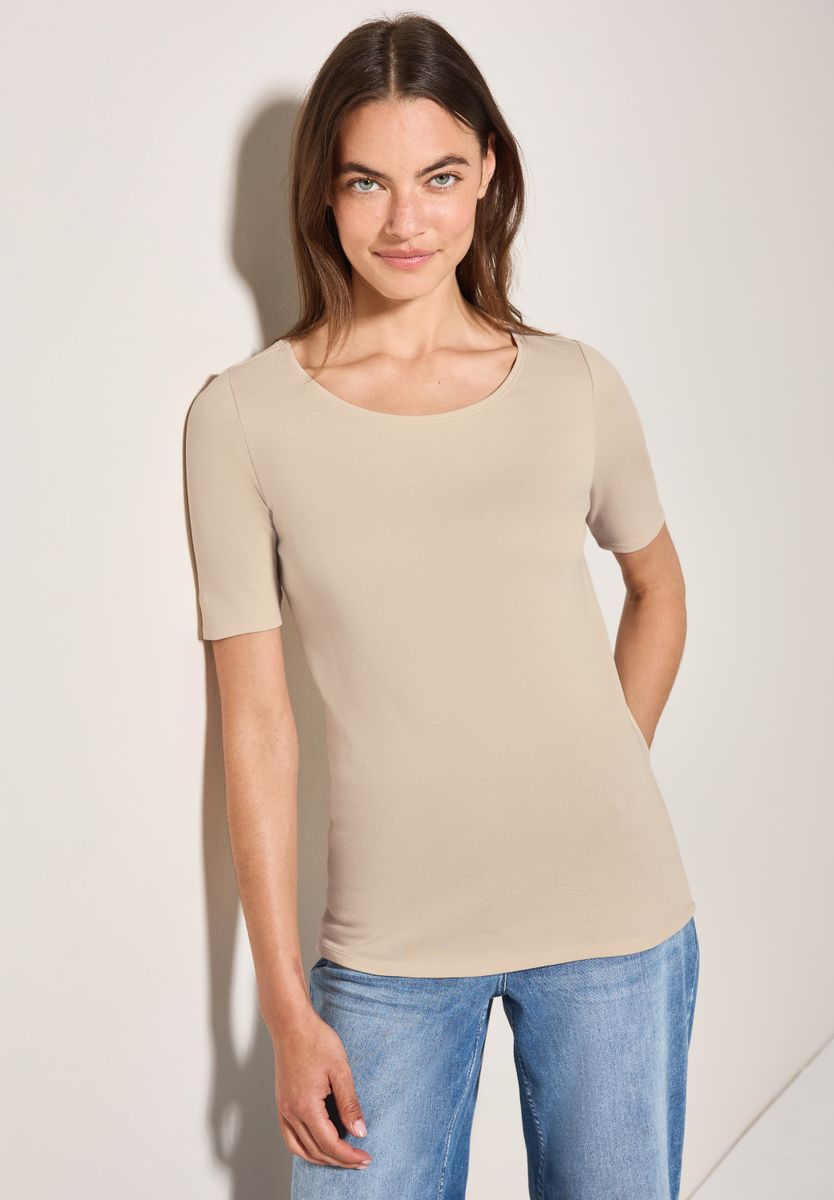 T-Shirt in Unifarbe