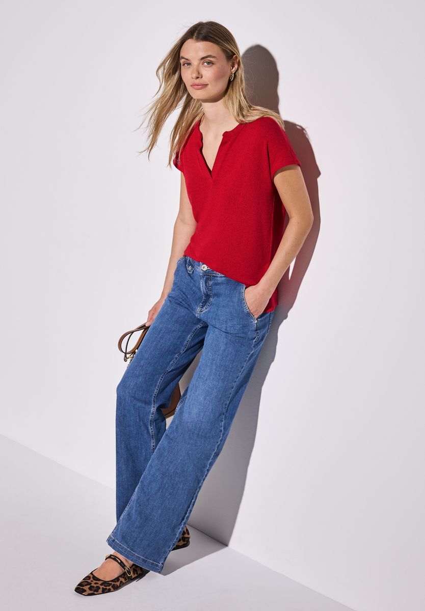 Strick-Look Shirt