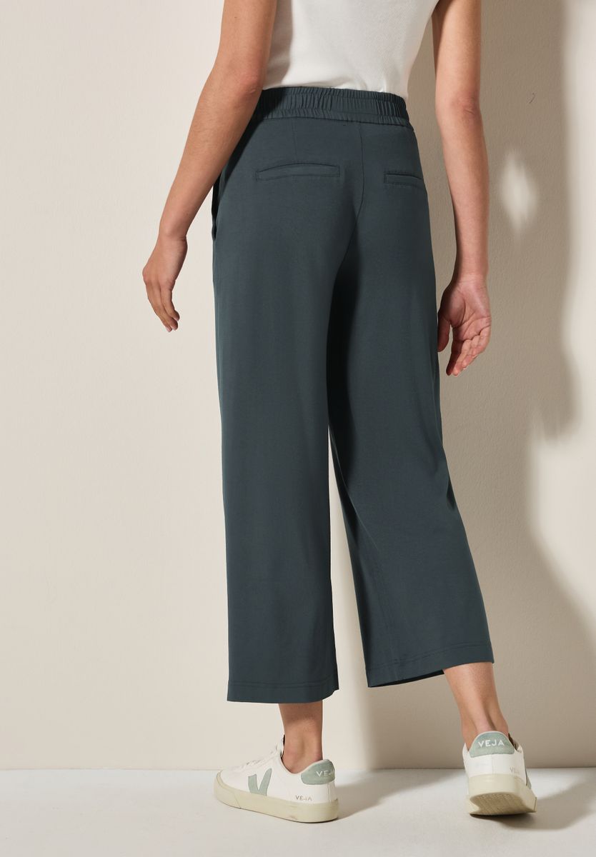 Wide Leg Jersey-Hose