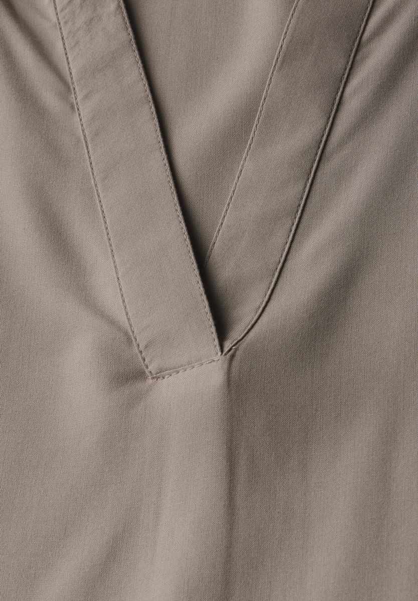 Bluse in Unifarbe