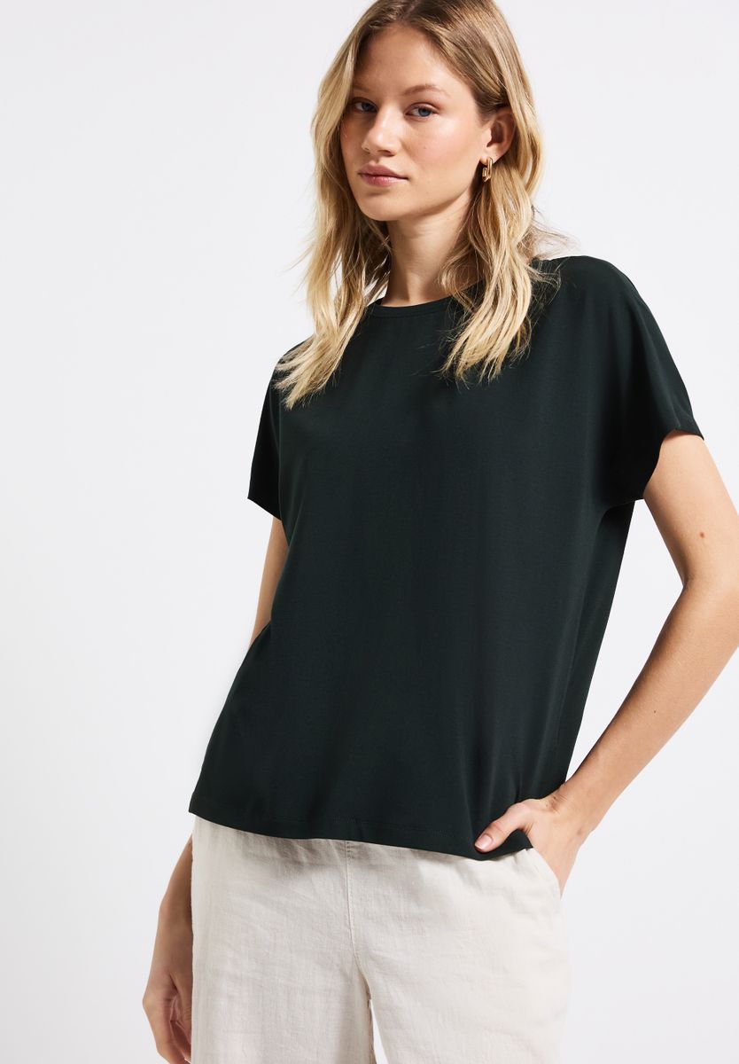 Shirt in Unifarbe