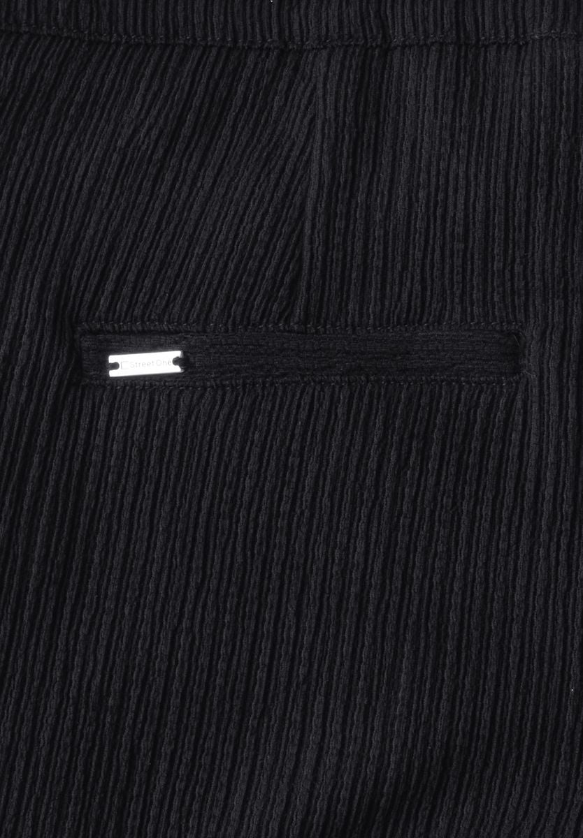 Wide Leg Hose mit Struktur