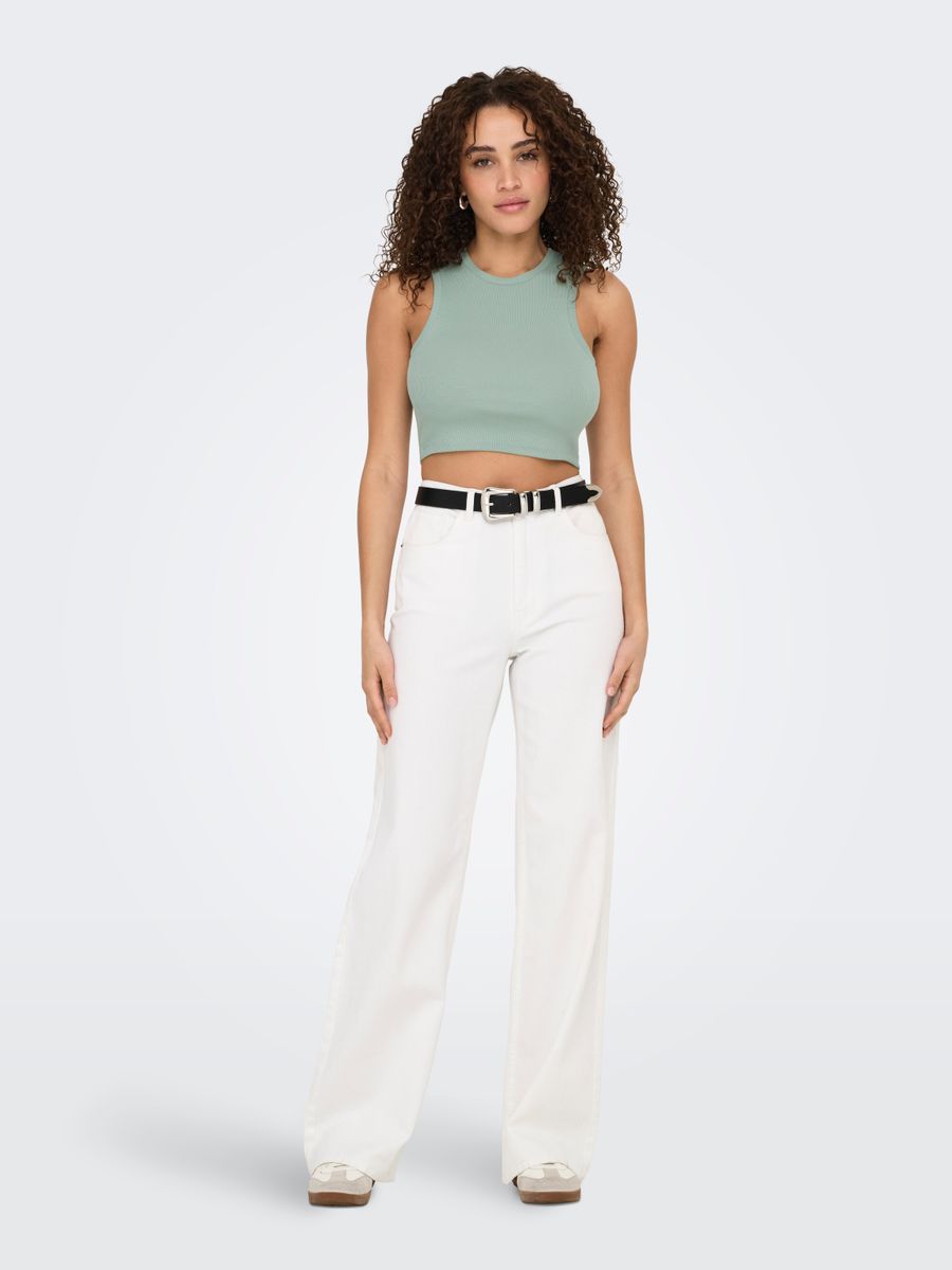 ONLVILMA S/L CROPPED TANK TOP JRS NOOS