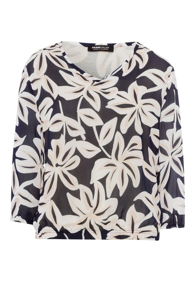 Druckbluse ELEMENTS mit liebevollen Details