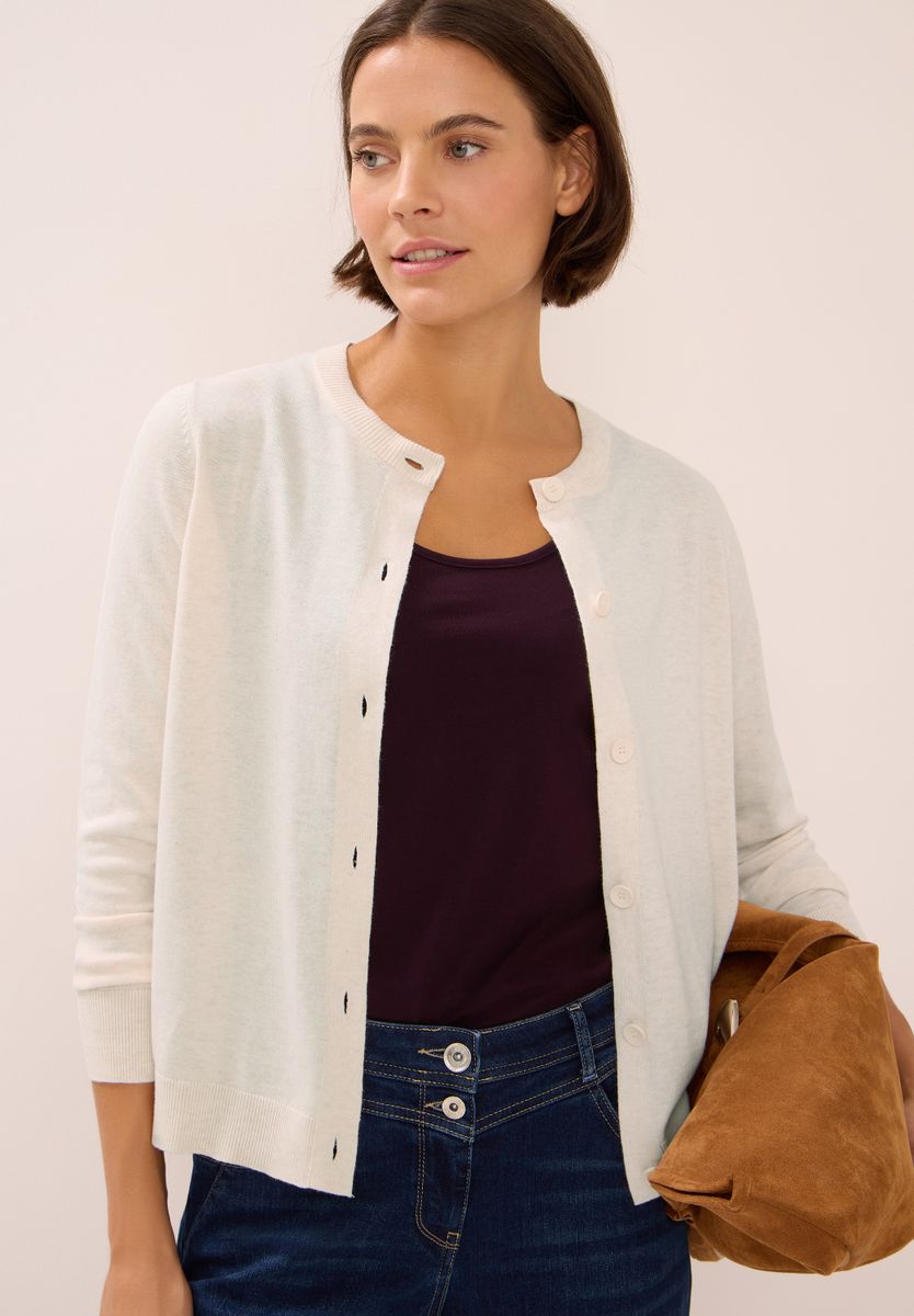 Strickjacke mit Knopfleiste