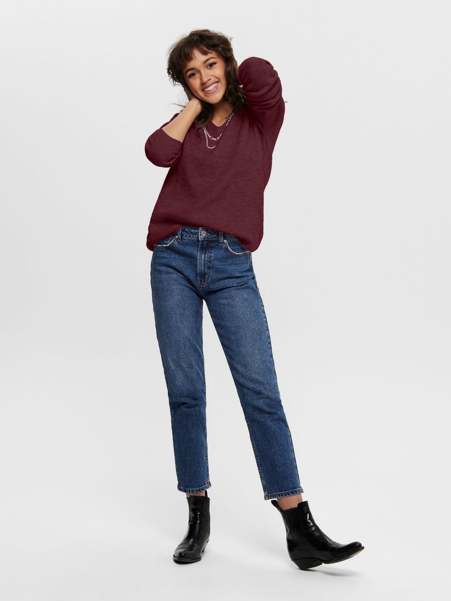 ONLCAMILLA V-NECK L/S PULLOVER KNT NOOS