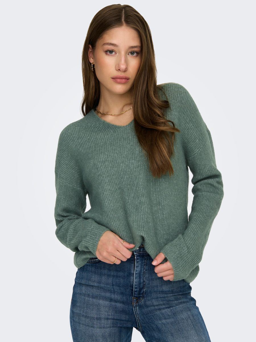 ONLCAMILLA V-NECK L/S PULLOVER KNT NOOS
