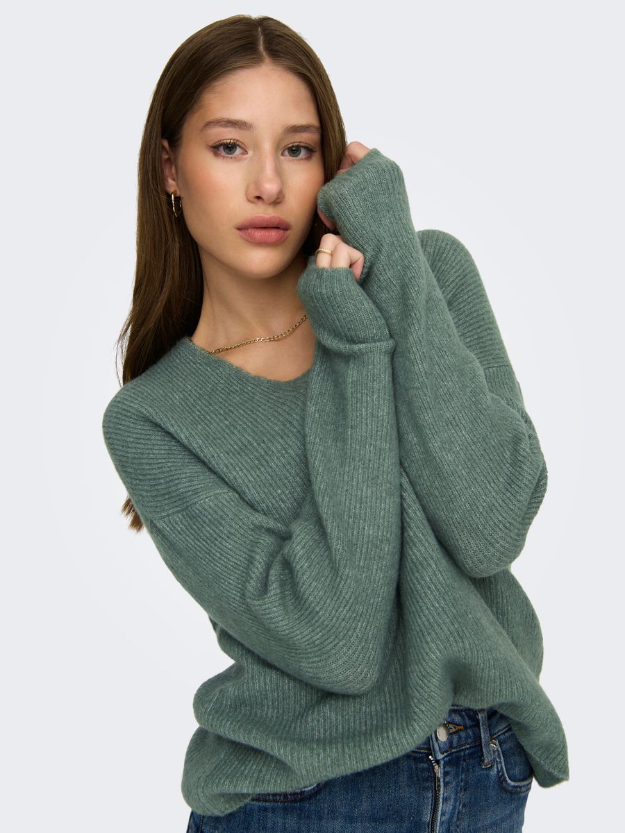 ONLCAMILLA V-NECK L/S PULLOVER KNT NOOS