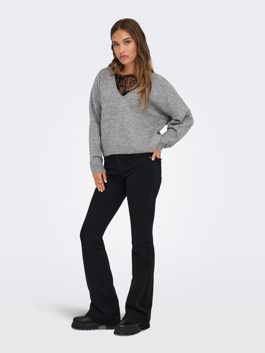 ONLADELE LS LACE MIX O-NECK CC KNT