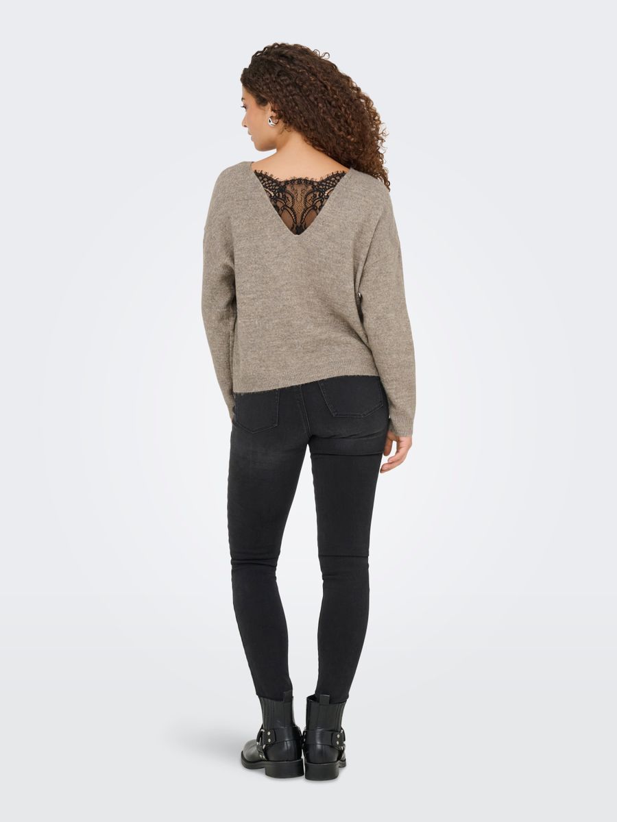 ONLADELE LS LACE MIX O-NECK CC KNT