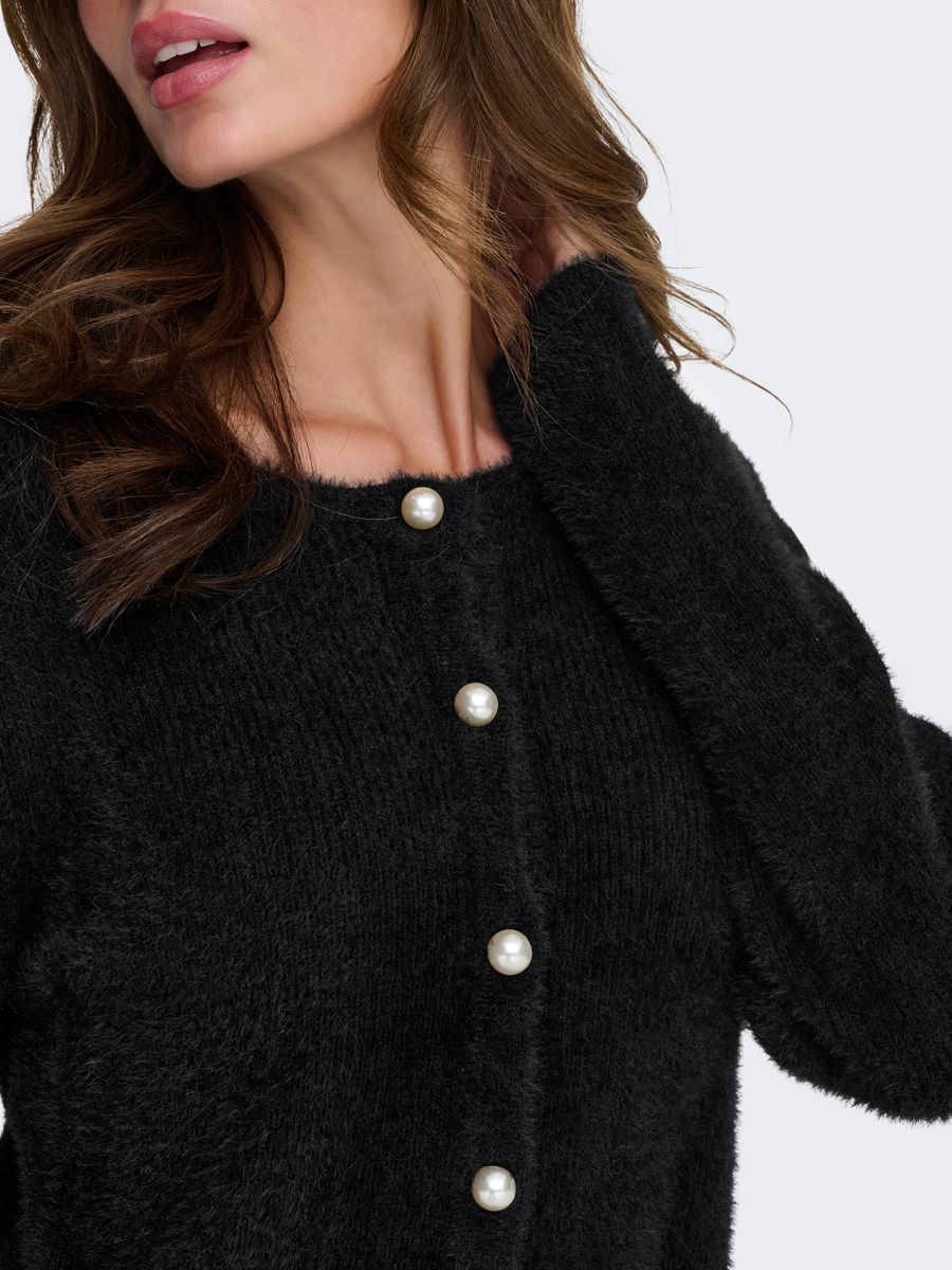ONLPETRA LS PEARL O-NECK CARDI CC KNT