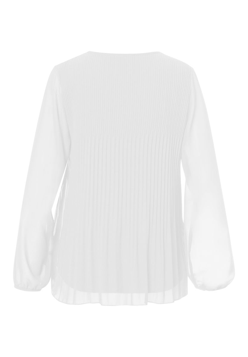 Bluse ELEMENTS mit Plissee-Struktur
