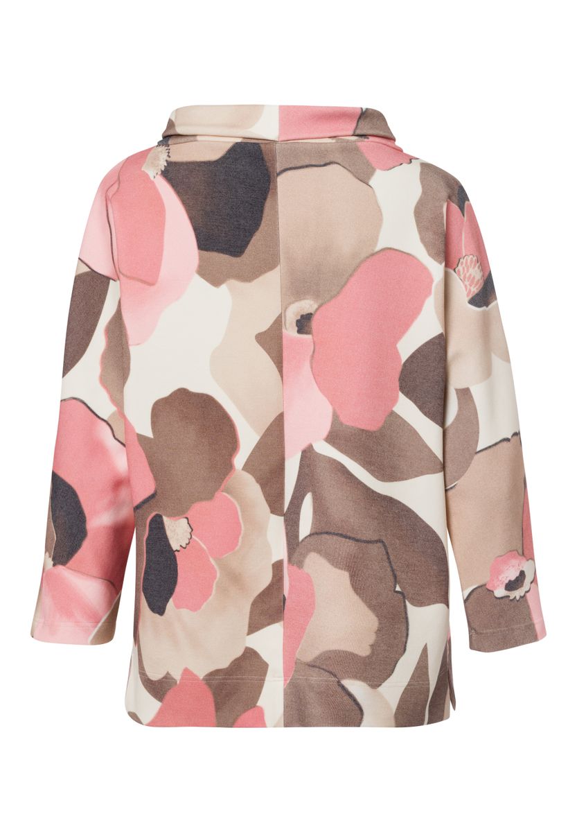 Sweatshirt VELVET BLOOM mit vollflächigem Print