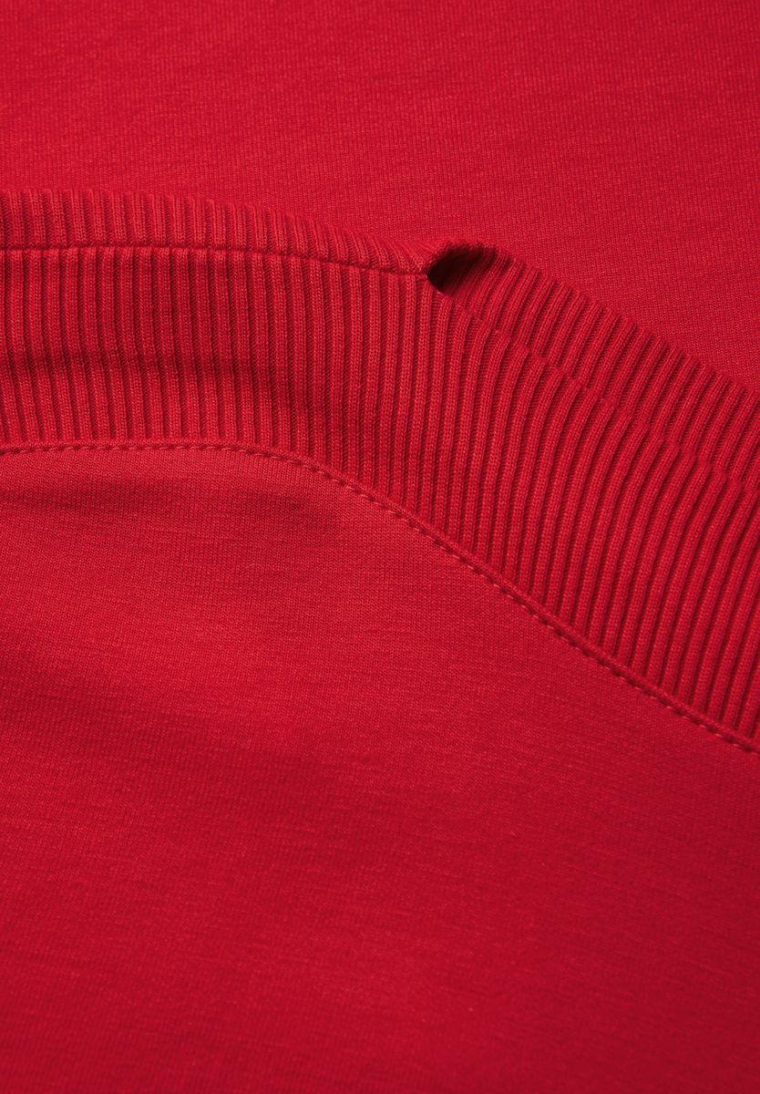 Shirt mit U-Boot-Ausschnitt