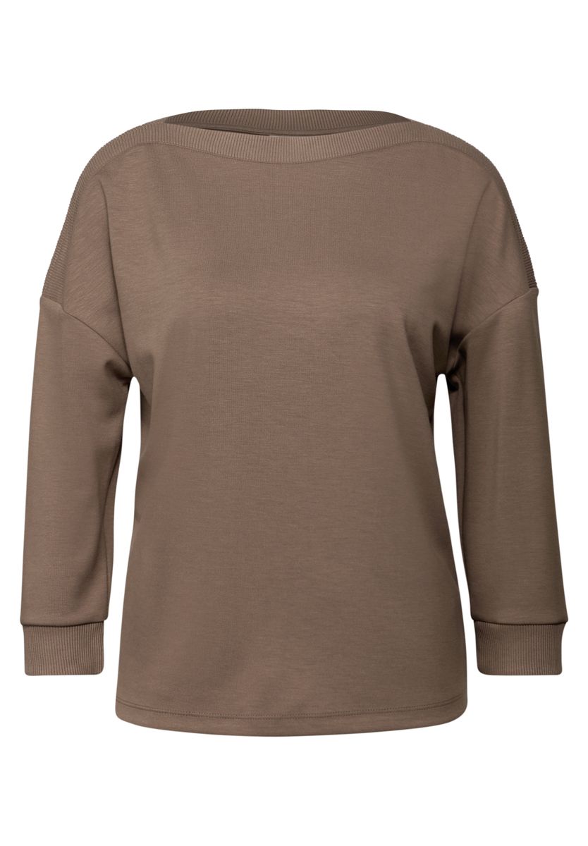 Shirt mit U-Boot-Ausschnitt