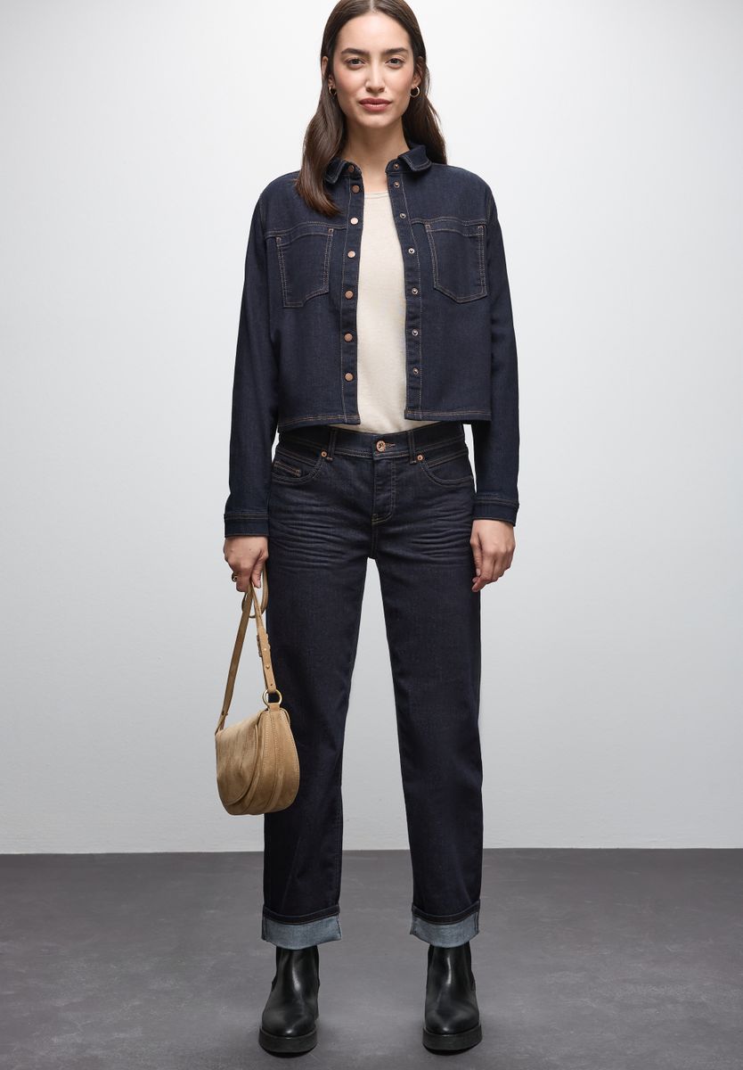 Rinsed Straight Leg Jeans