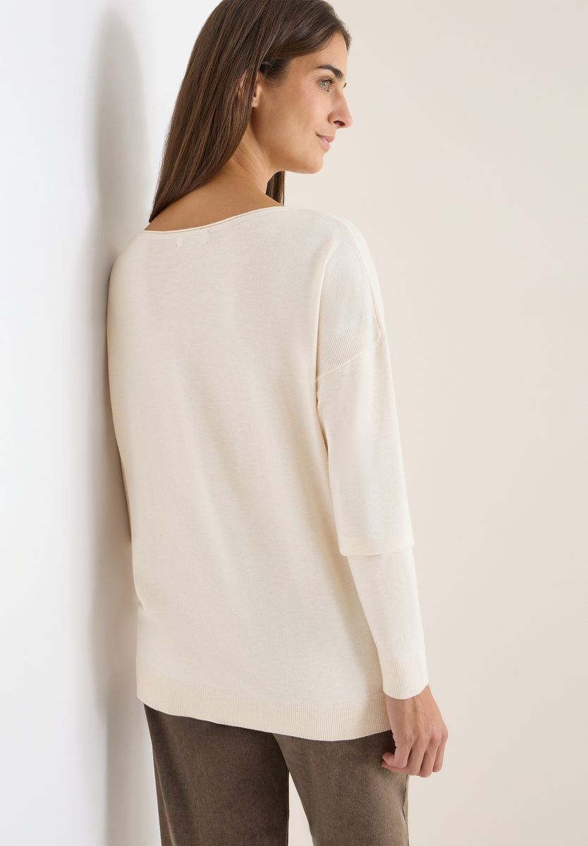 Pullover mit Strukturdetail