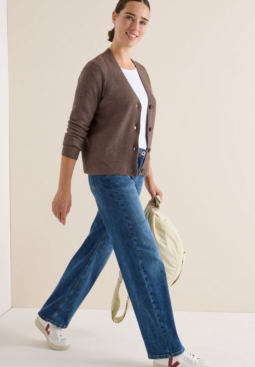 Cardigan mit Strukturdetail