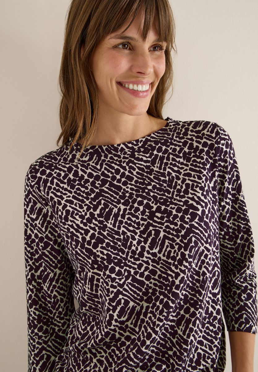Shirt mit Minimal Print