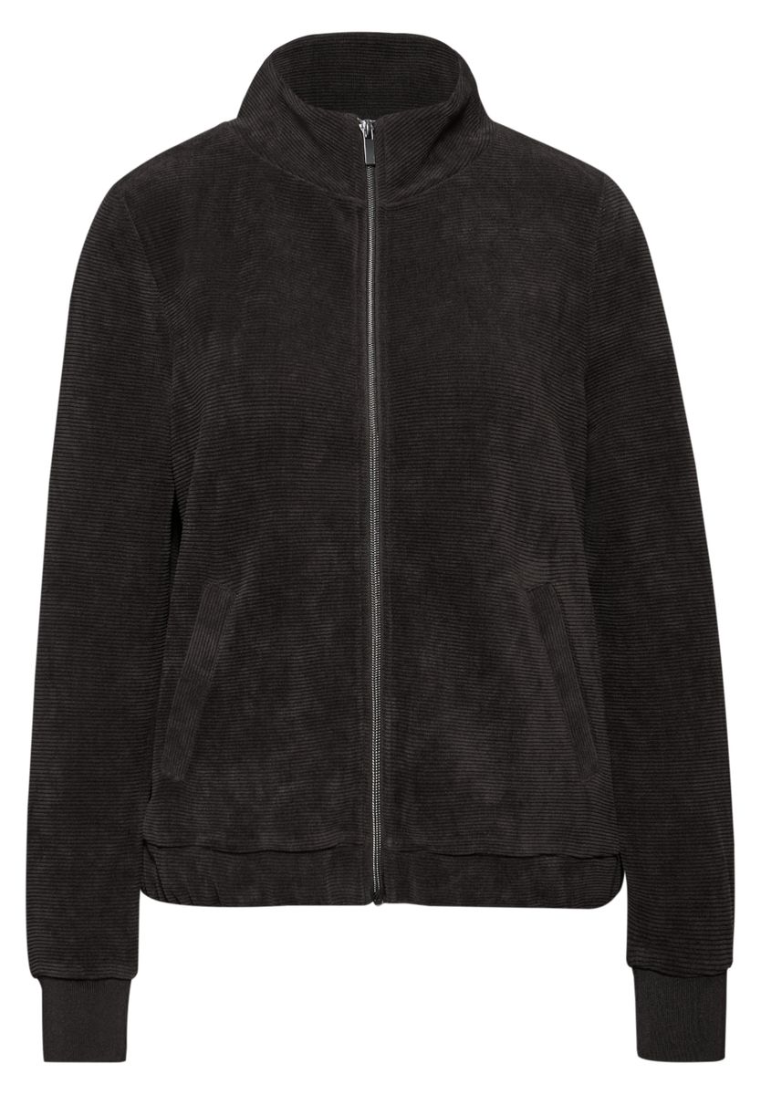 Strukturjacke mit Zipper
