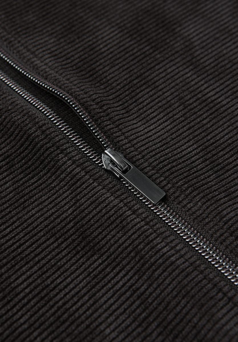 Strukturjacke mit Zipper