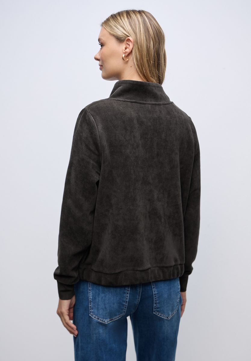 Strukturjacke mit Zipper