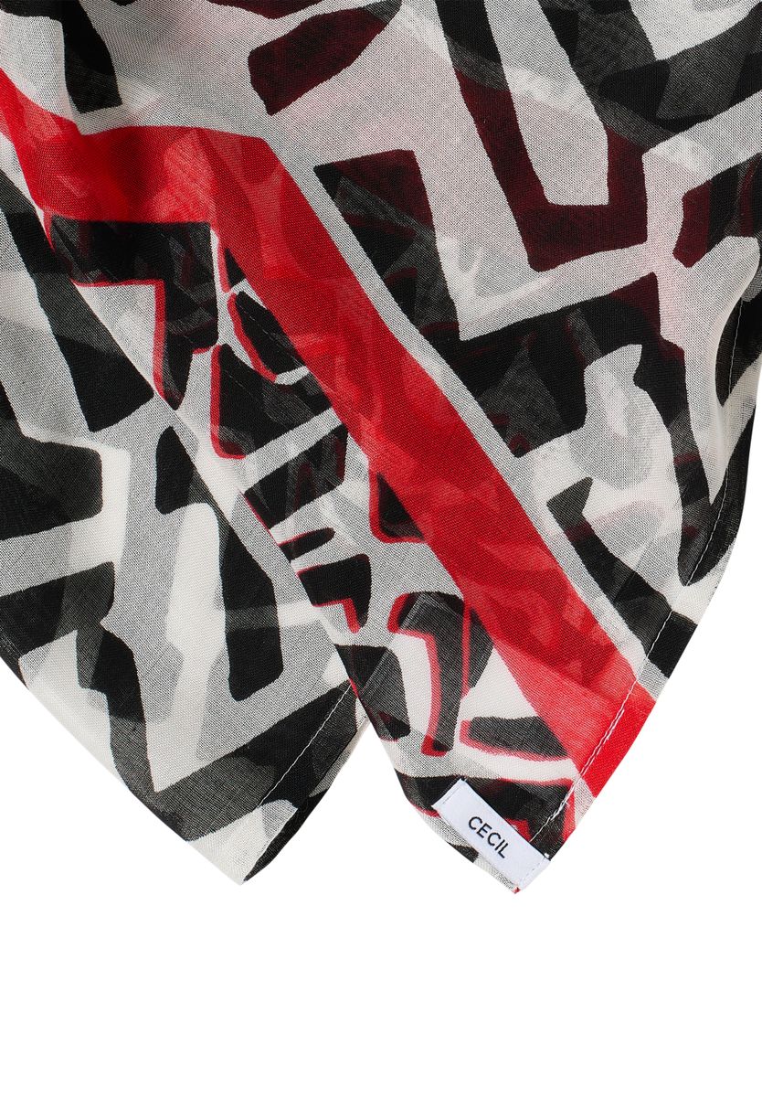 Gemusterter Loop-Schal