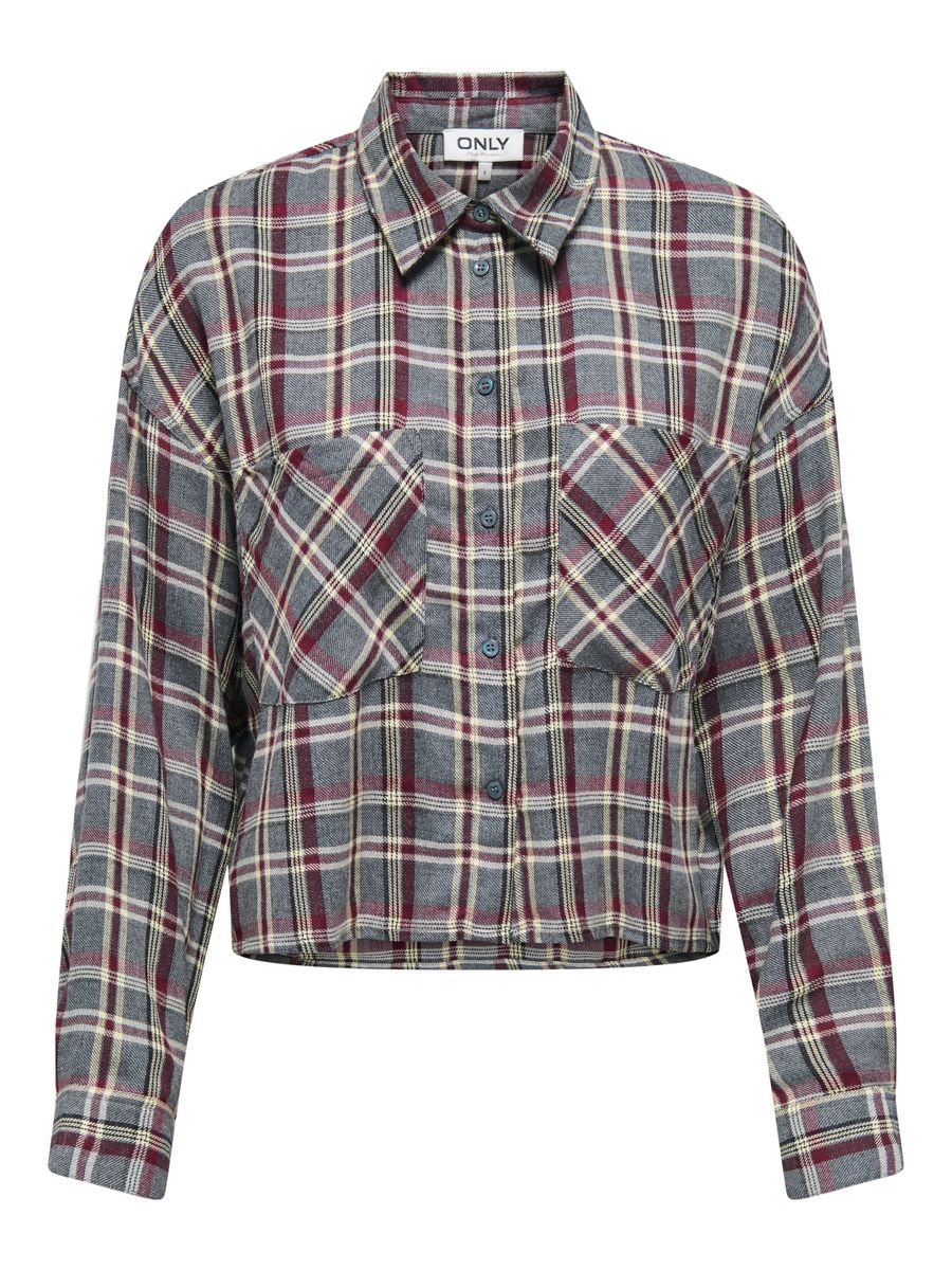ONLRILEY LIFE LS SHORT CHECK SHIRT WVN