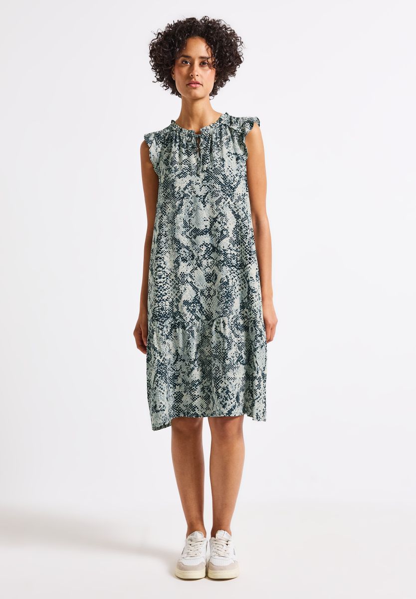 Snake Print Tunika-Kleid