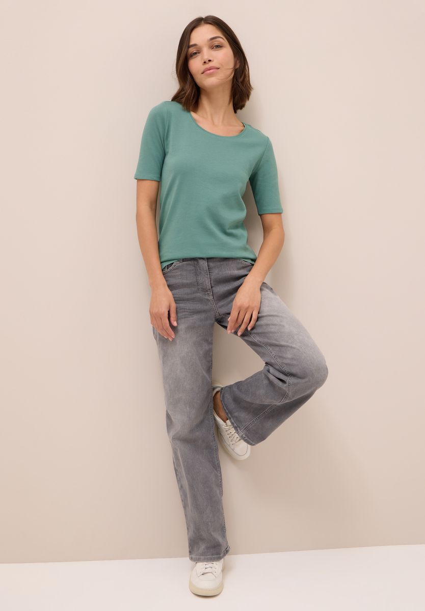 T-Shirt in Unifarbe