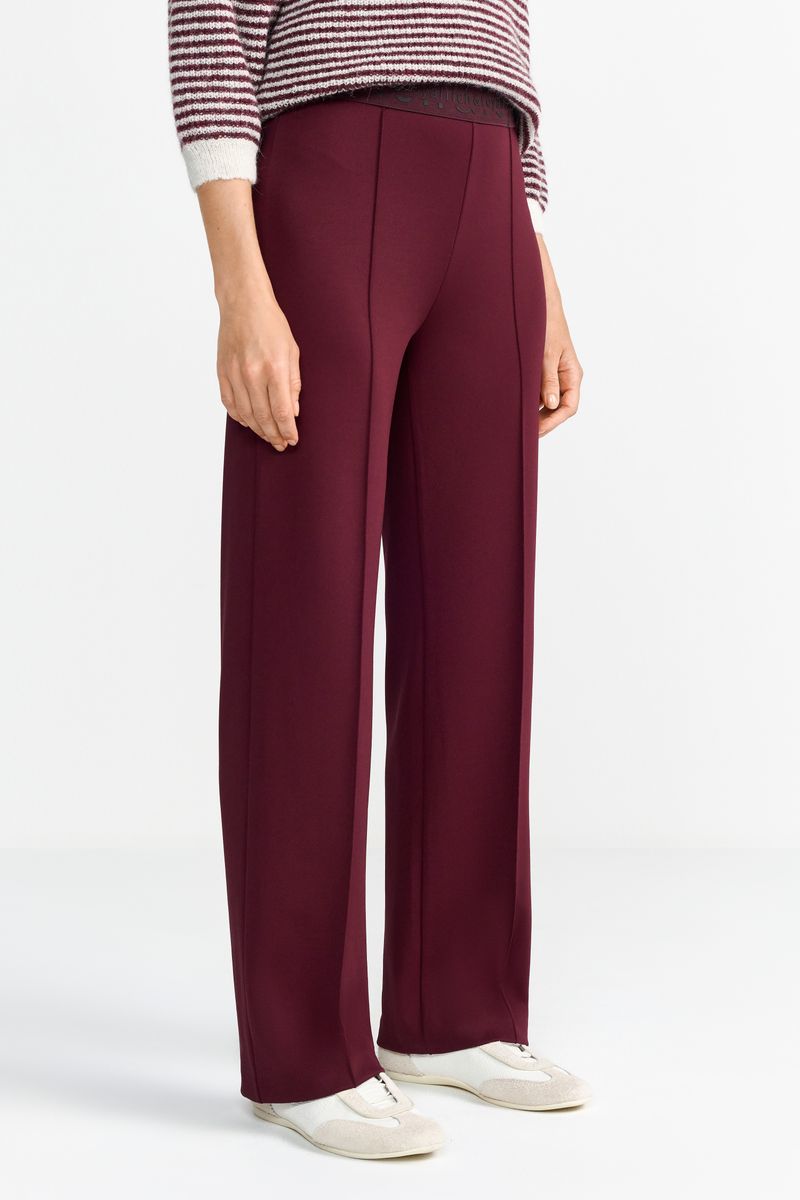 Wide Pants With Elastic Tape