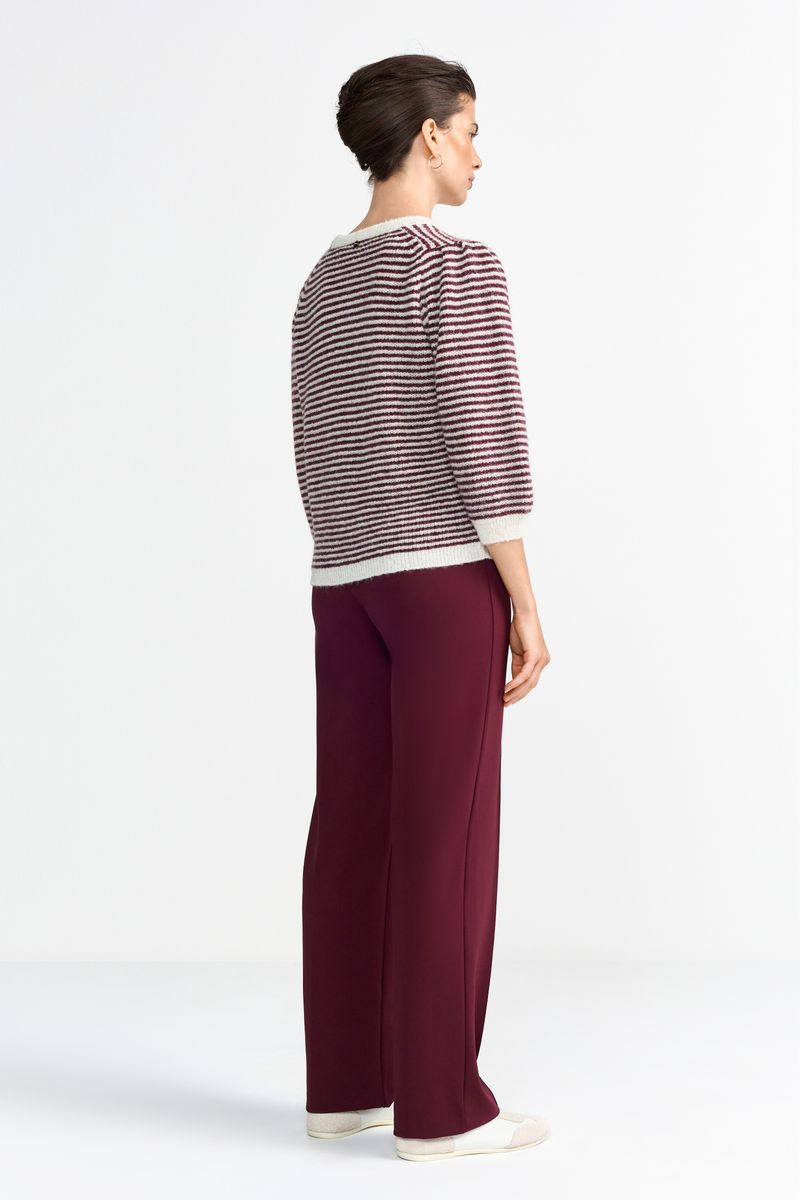 Wide Pants With Elastic Tape