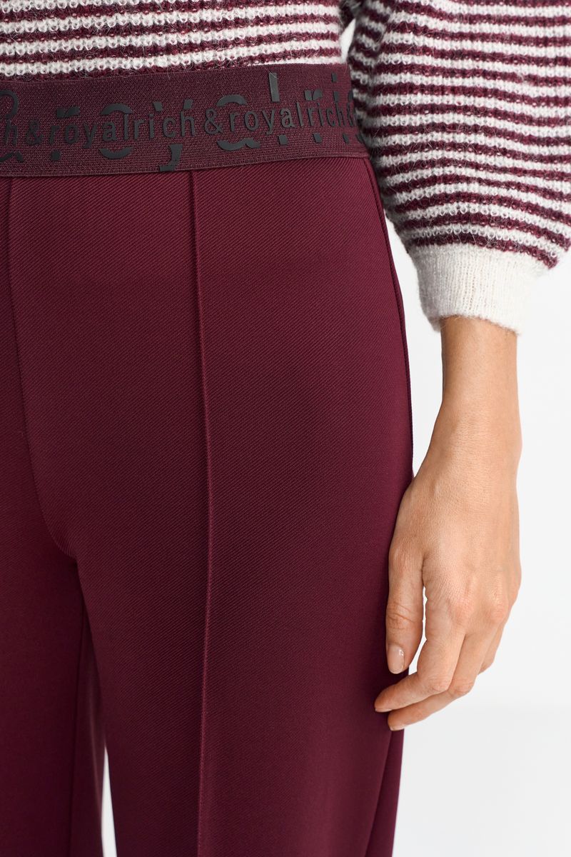 Wide Pants With Elastic Tape
