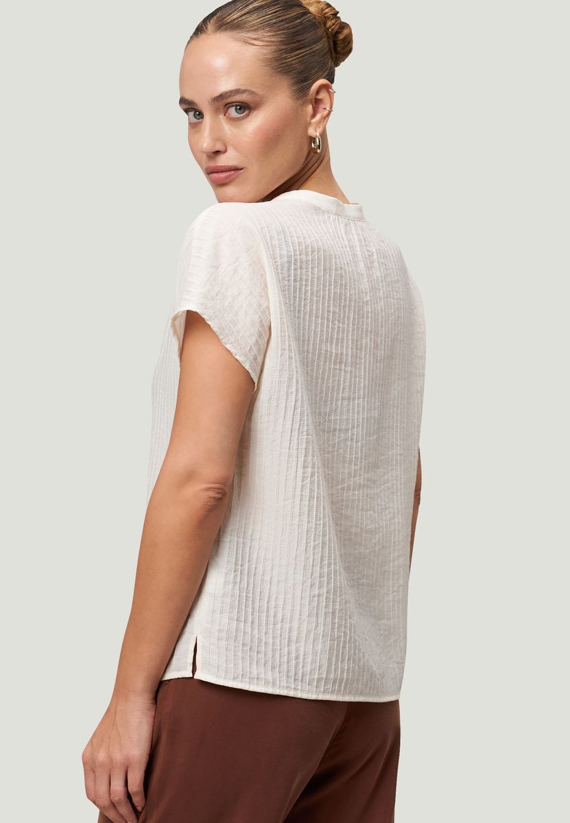 Crinkle-Bluse