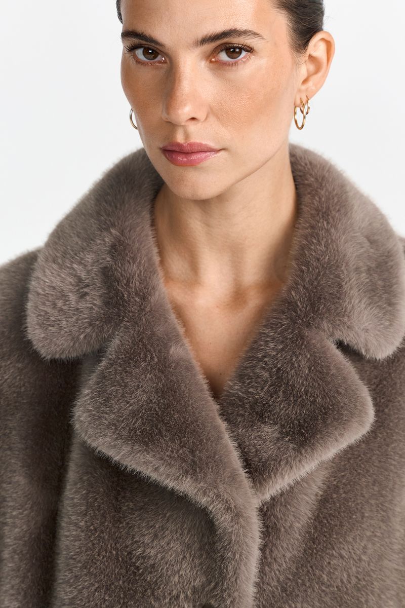 Long Faux Fur Coat