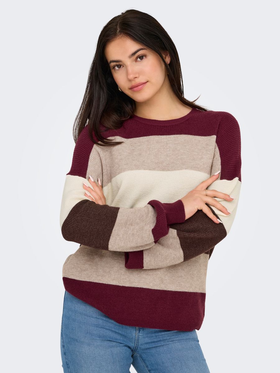 ONLATIA L/S STRIPE PULLOV KNT NOOS