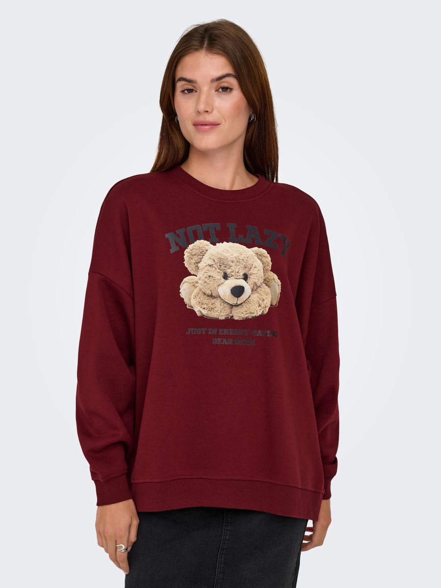ONLBILA L/S BEAR O-NECK SWT