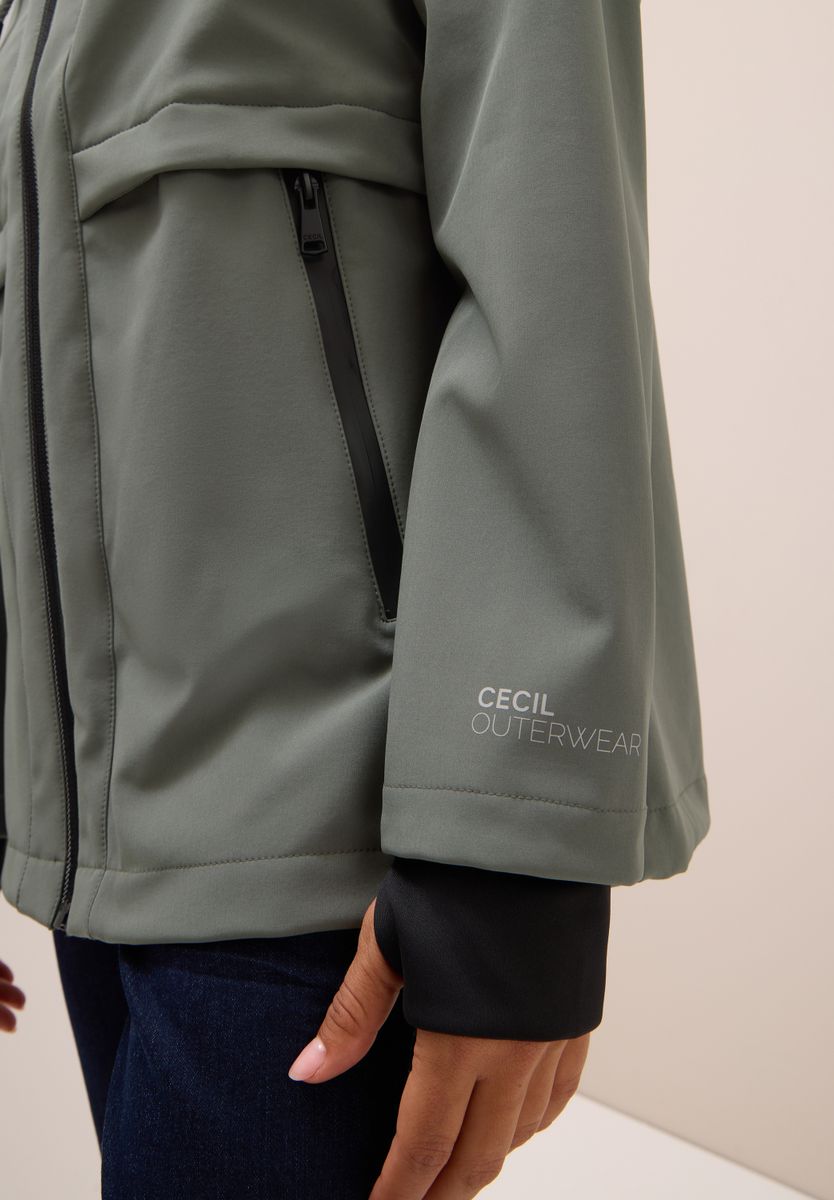 Midi Softshell Jacke