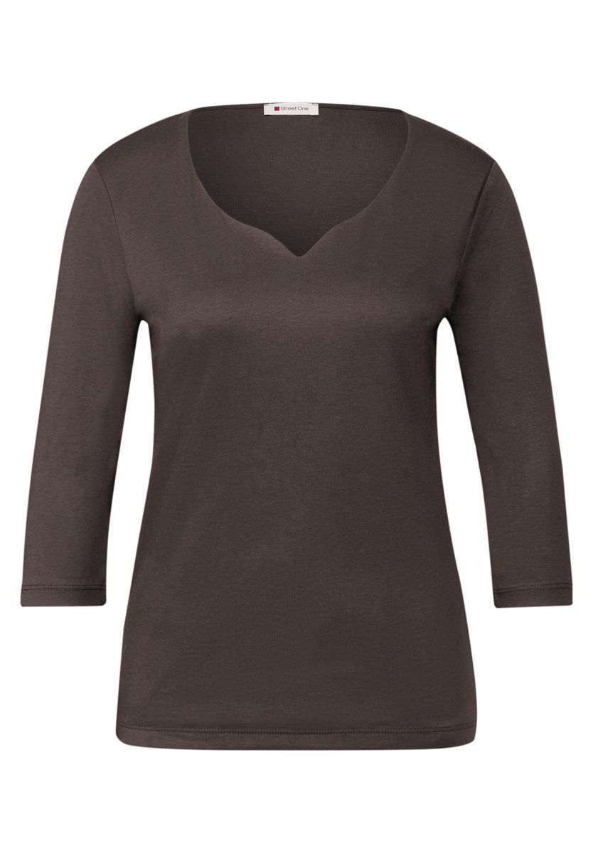 Shirt mit Herzausschnitt