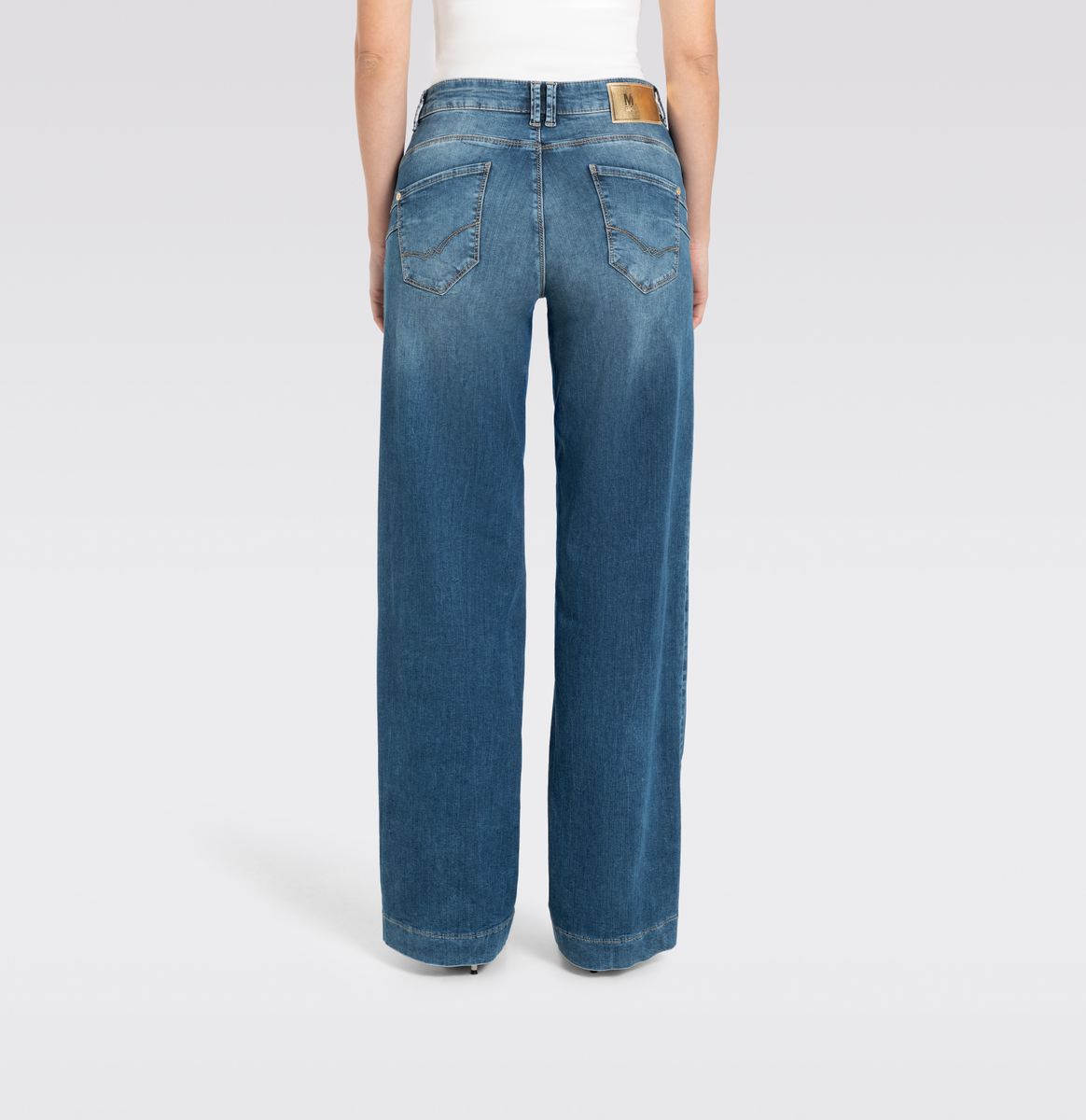 MAC JEANS - RICH PALAZZO, Light weight denim