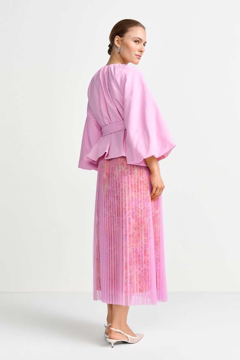 Tulle plissee skirt