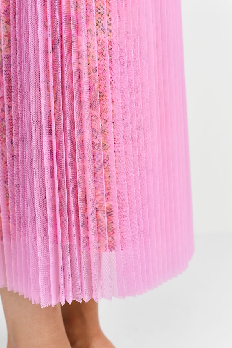 Tulle plissee skirt