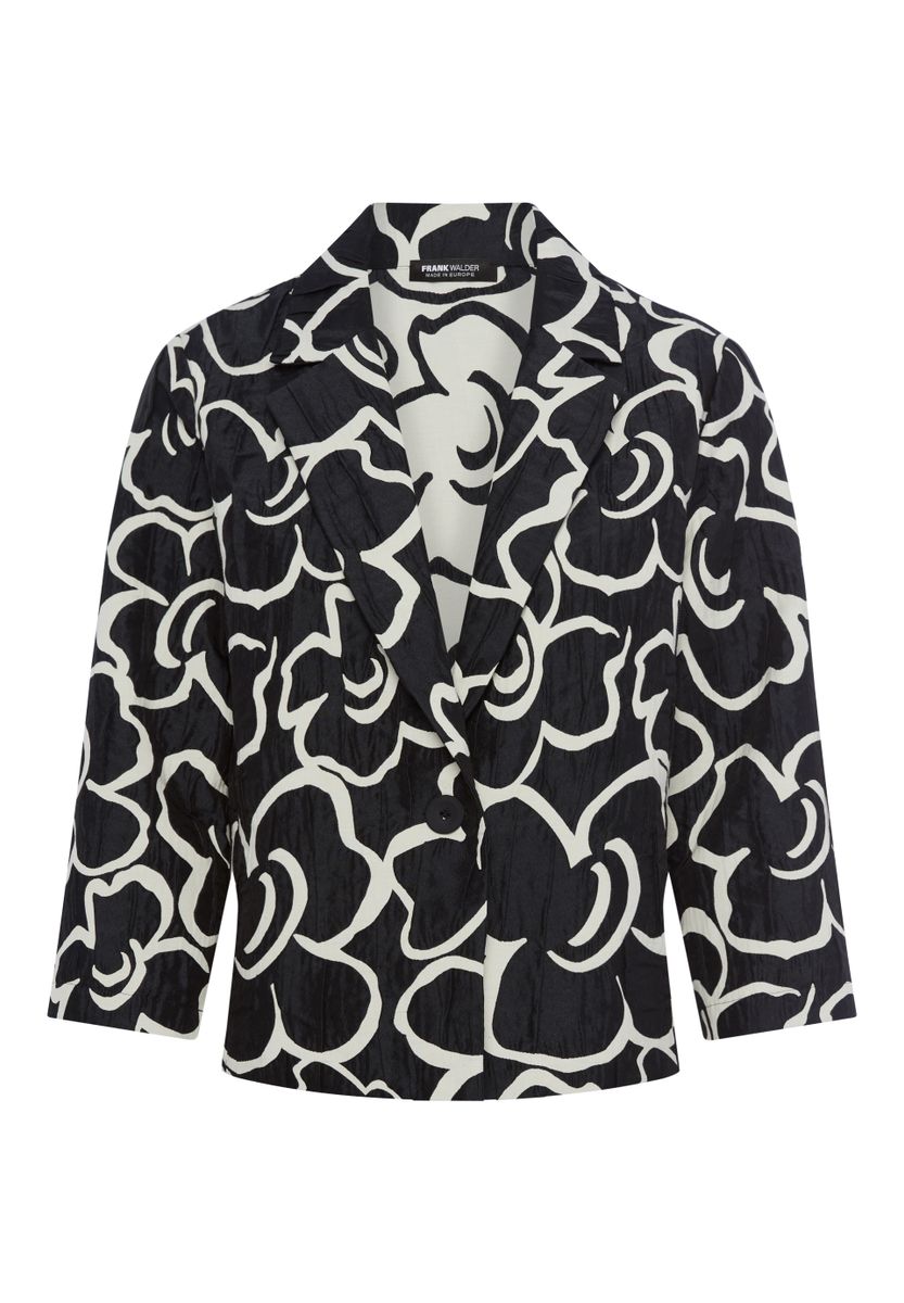 Kurzblazer NOS mit großem Blumenprint