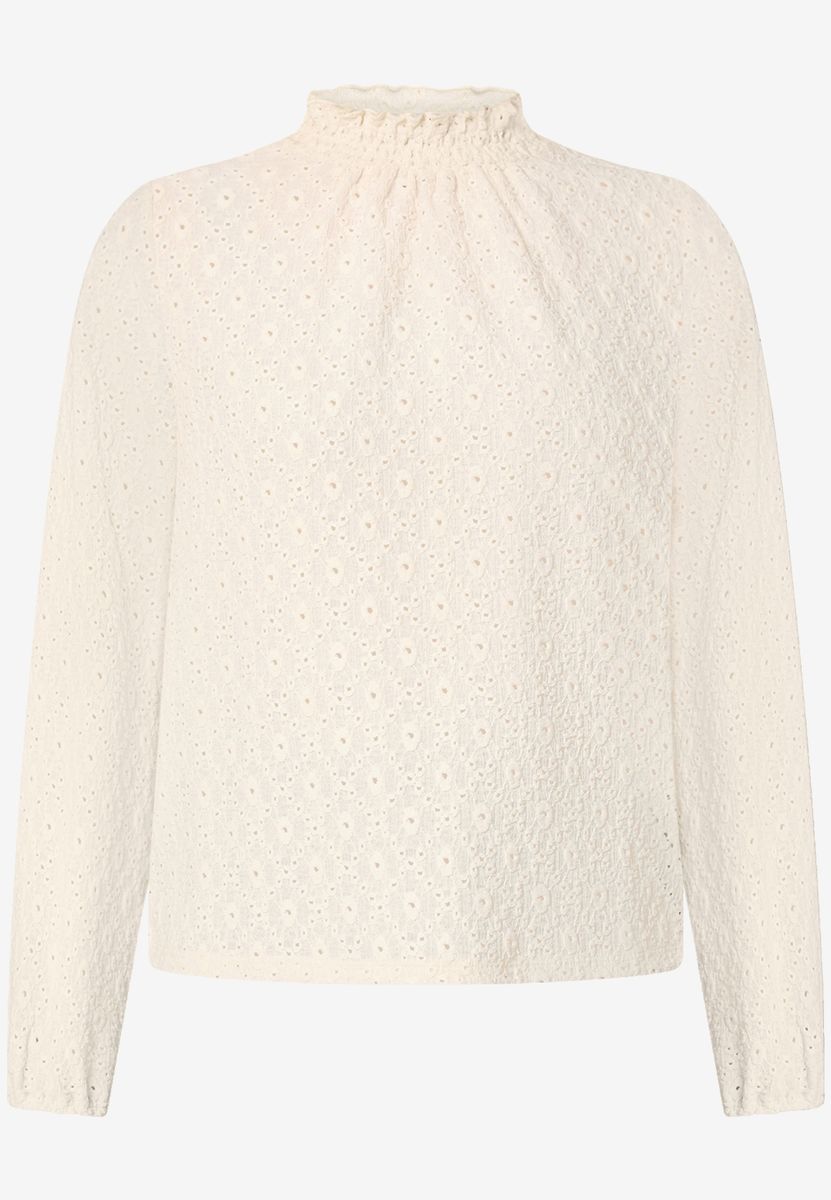 Bluse mit Lochmuster
