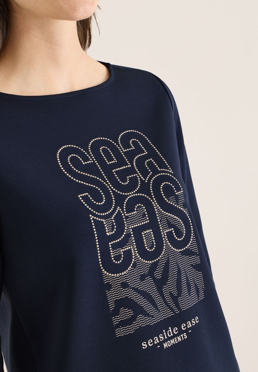 Silk-Touch Stickerei Shirt
