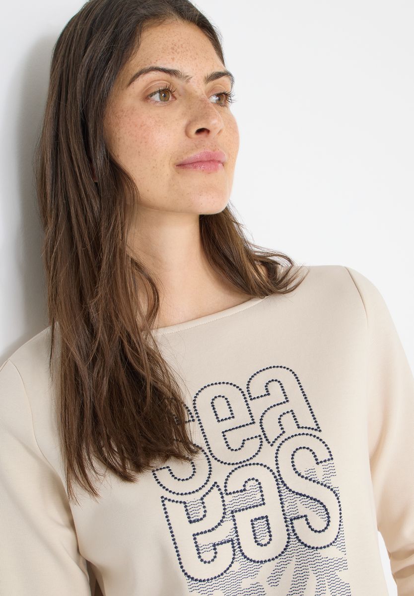 Silk-Touch Stickerei Shirt
