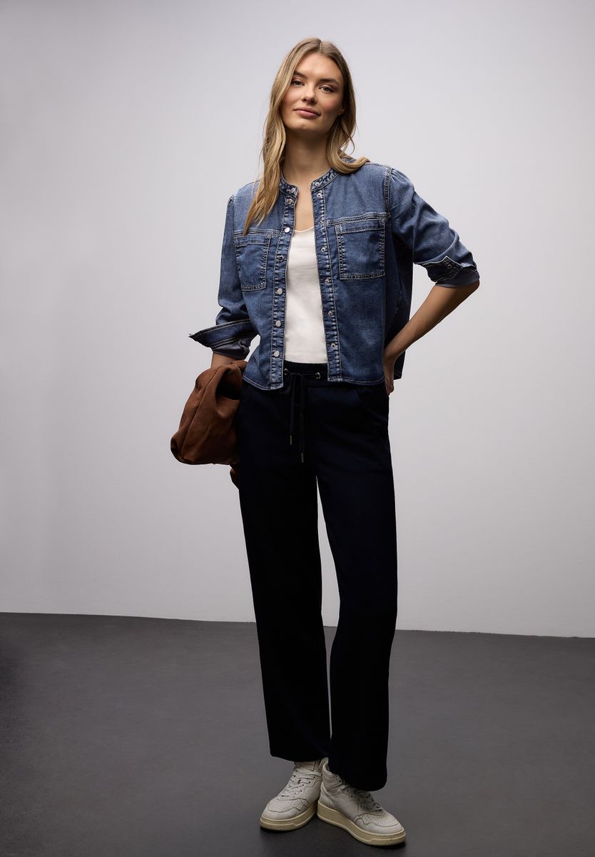 Bluse mit Brusttaschen