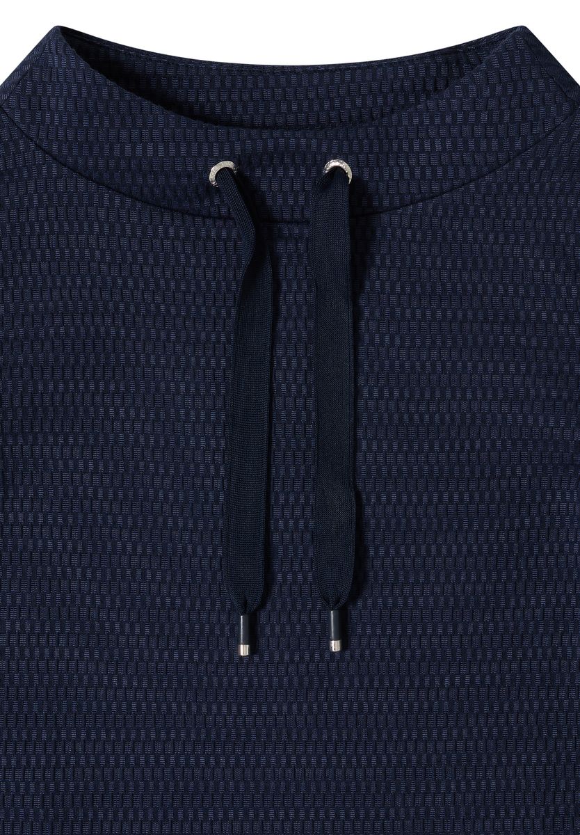 Shirt mit Funnel Neck im Two-Tone-Look