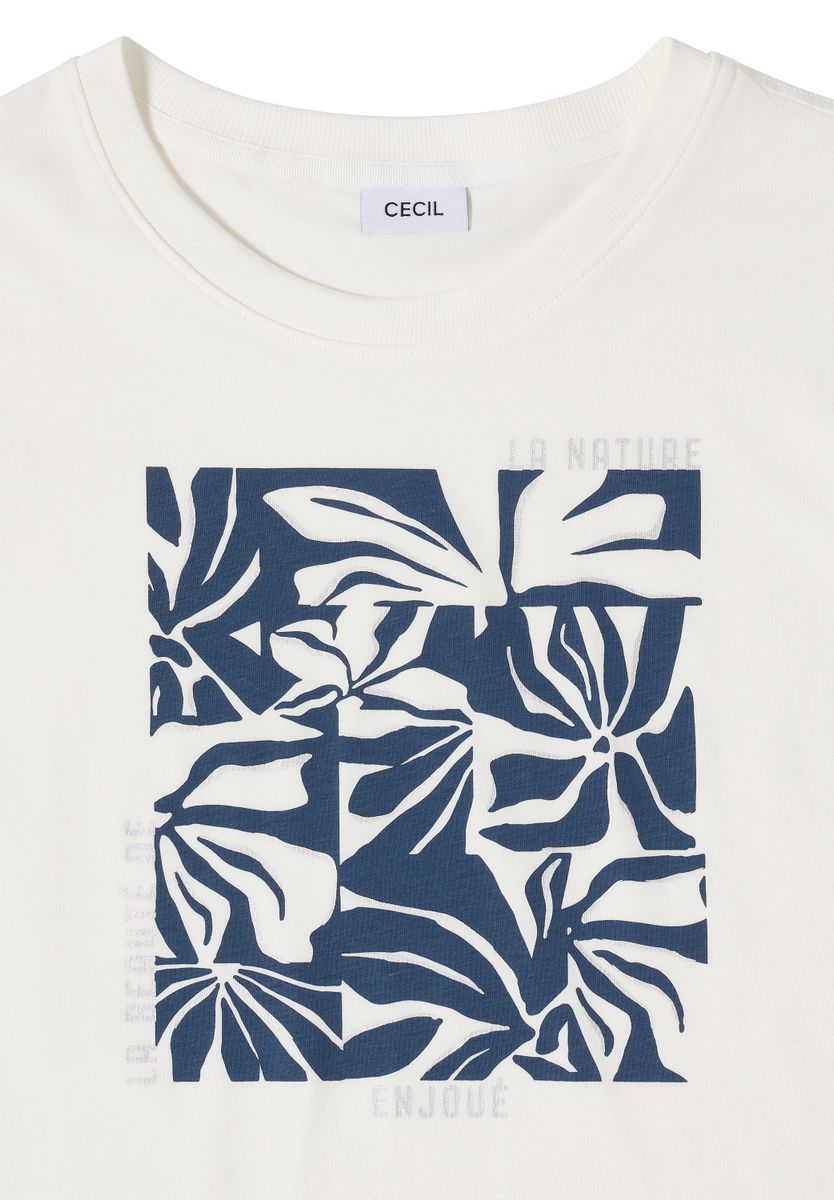 T-Shirt mit Rundhals und Frontprint
